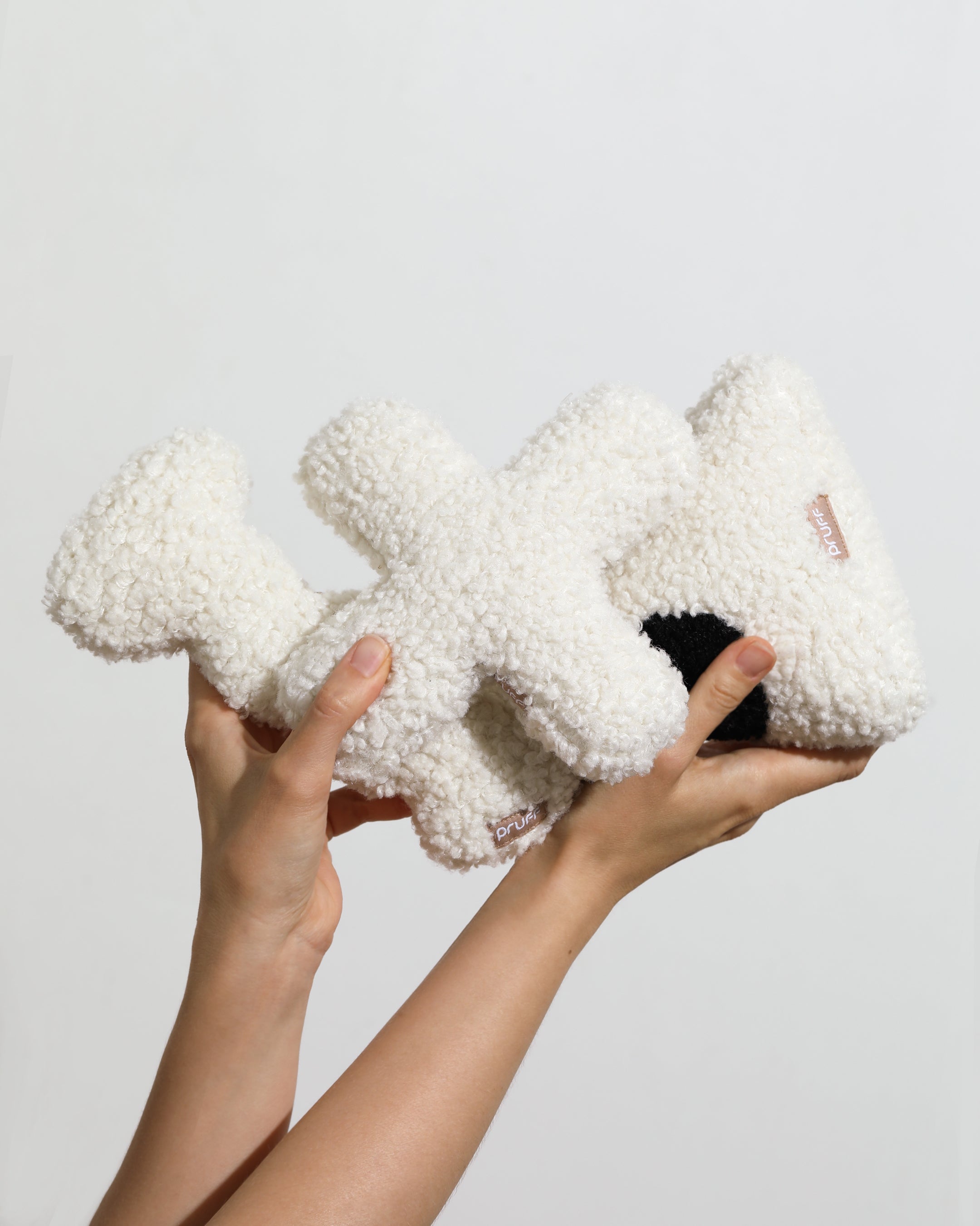 Modern Minimalist Dog Toy. Neutral colored dog toy by Pruff Pets. 